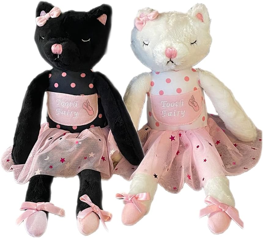 Caterina the Cat Ballerina Tooth Fairy Pillow for Girls