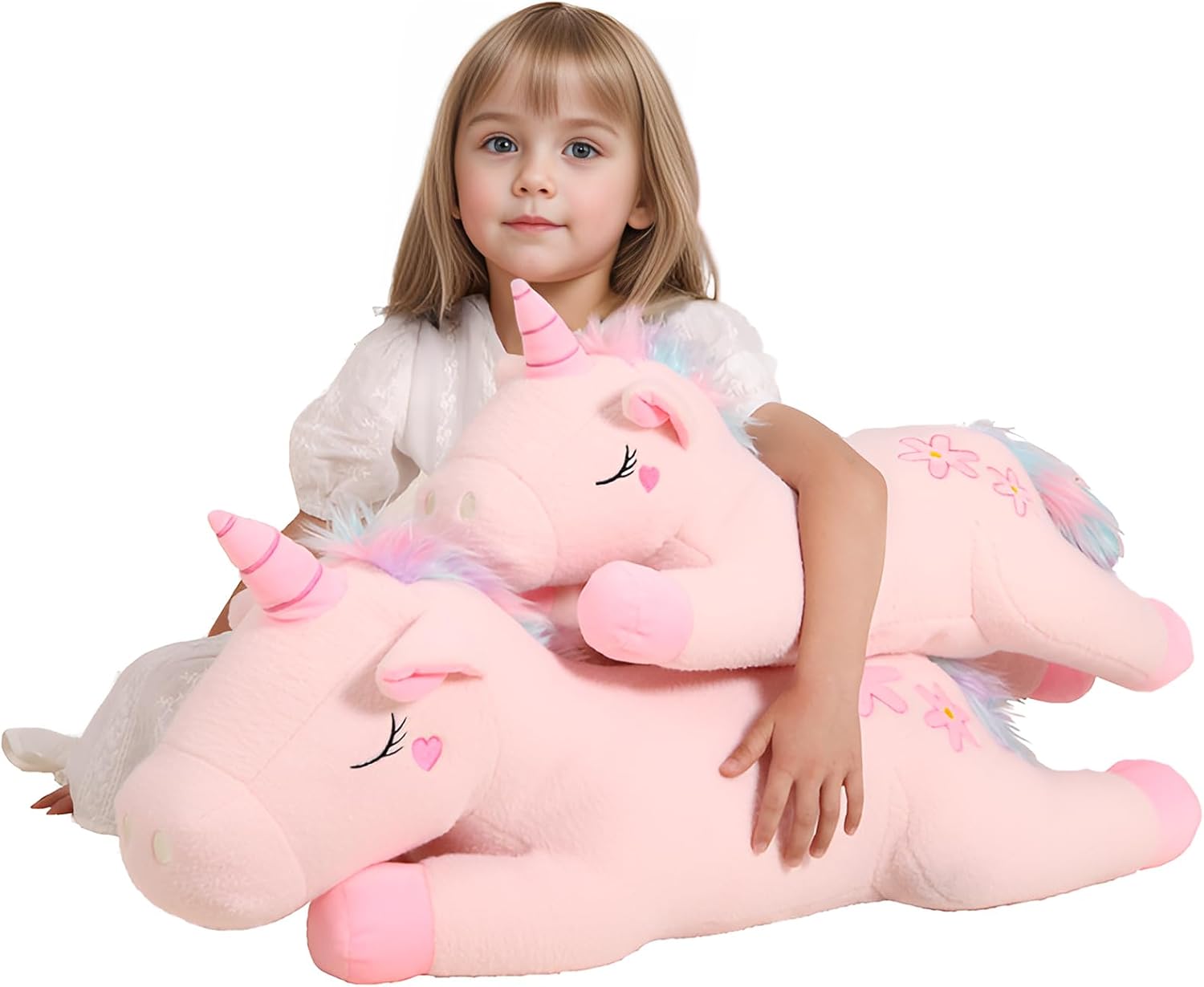 Cute 24 Inch Unicorn Plush Pillow for Kids