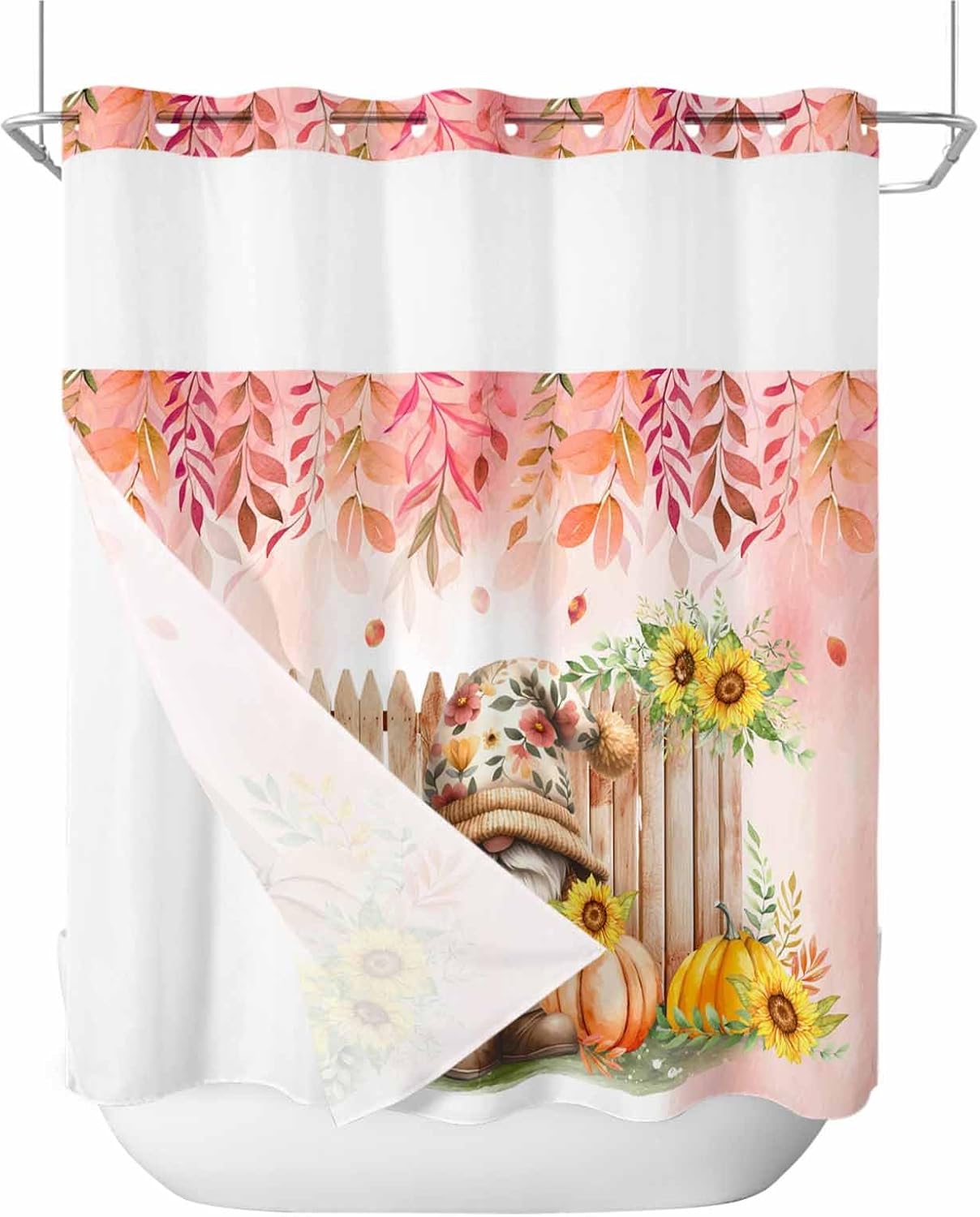 TocaHome Farmhouse Orange Pumpkins Glowing Small World Showers