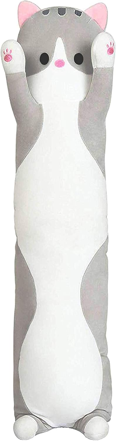 123Arts Cat Soft Plush Pillow for Kids