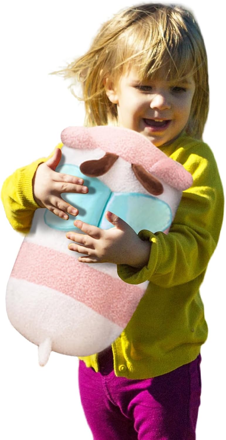 Cute Plush Pillow Kawaii Animal Toy for Kids Pink Design