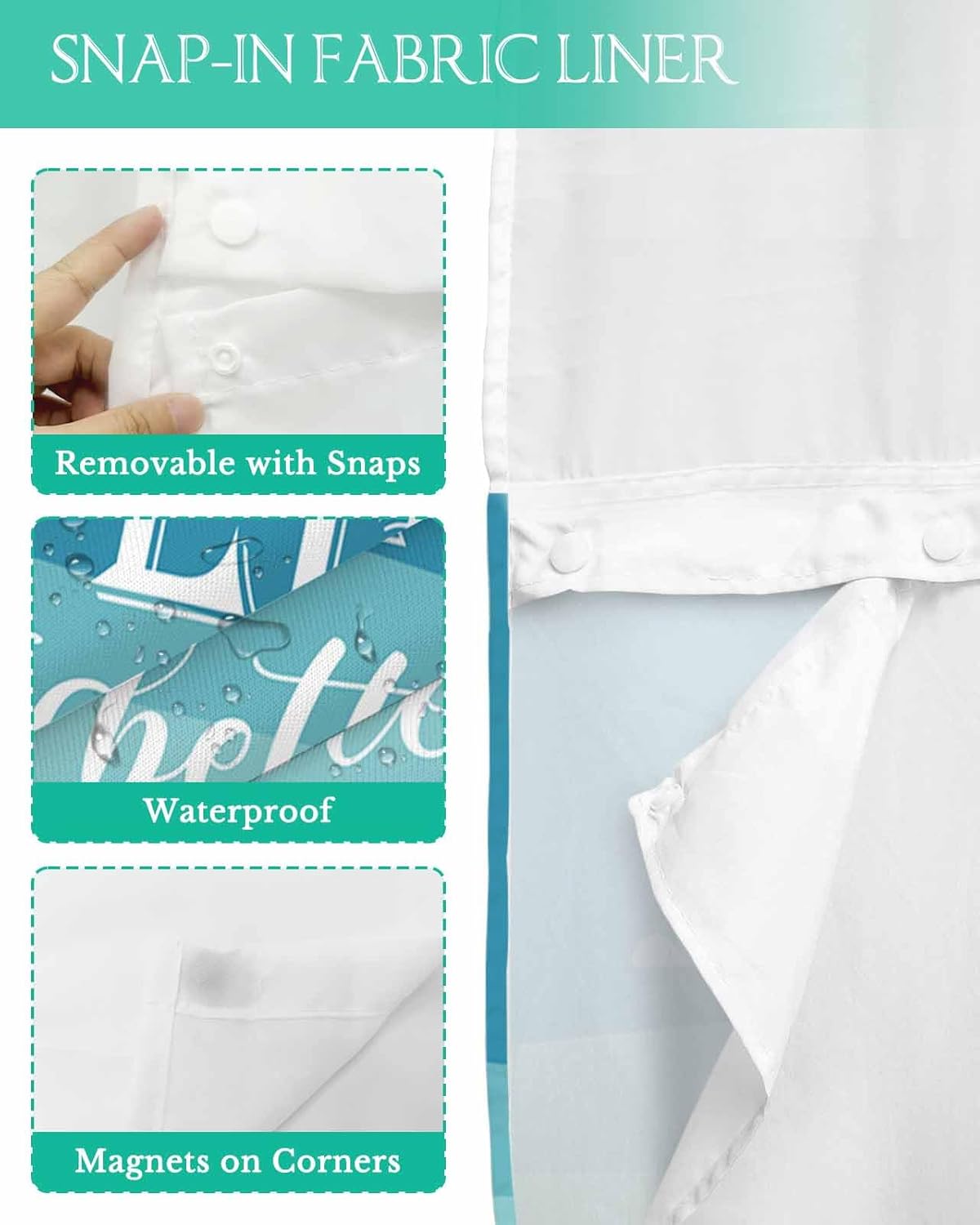 Sunlit Window Bath Shower Curtain Set