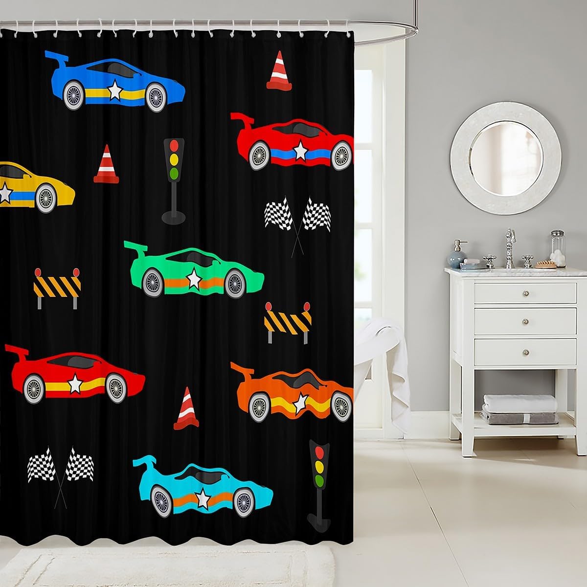 Racing 3D Print 72x72 inch