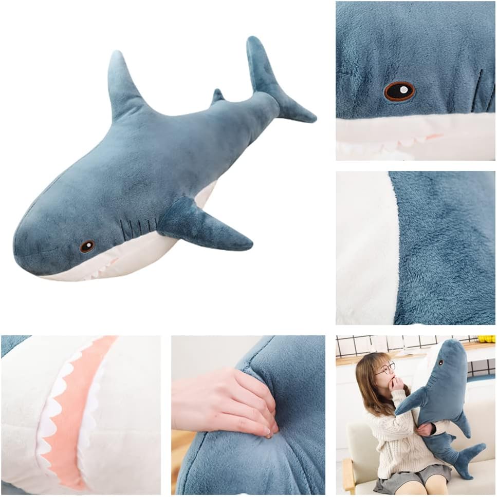 Giant Shark Plush Pillow - Soft Comfortable for Home Kids