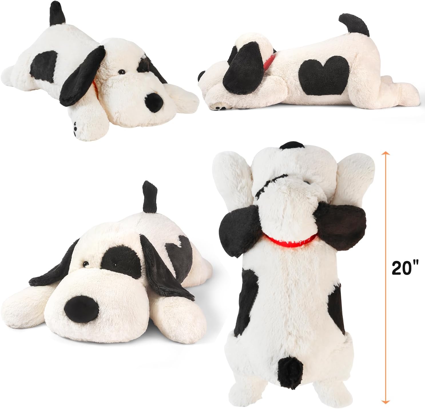 Weighted Plush Dog Pillow Toy