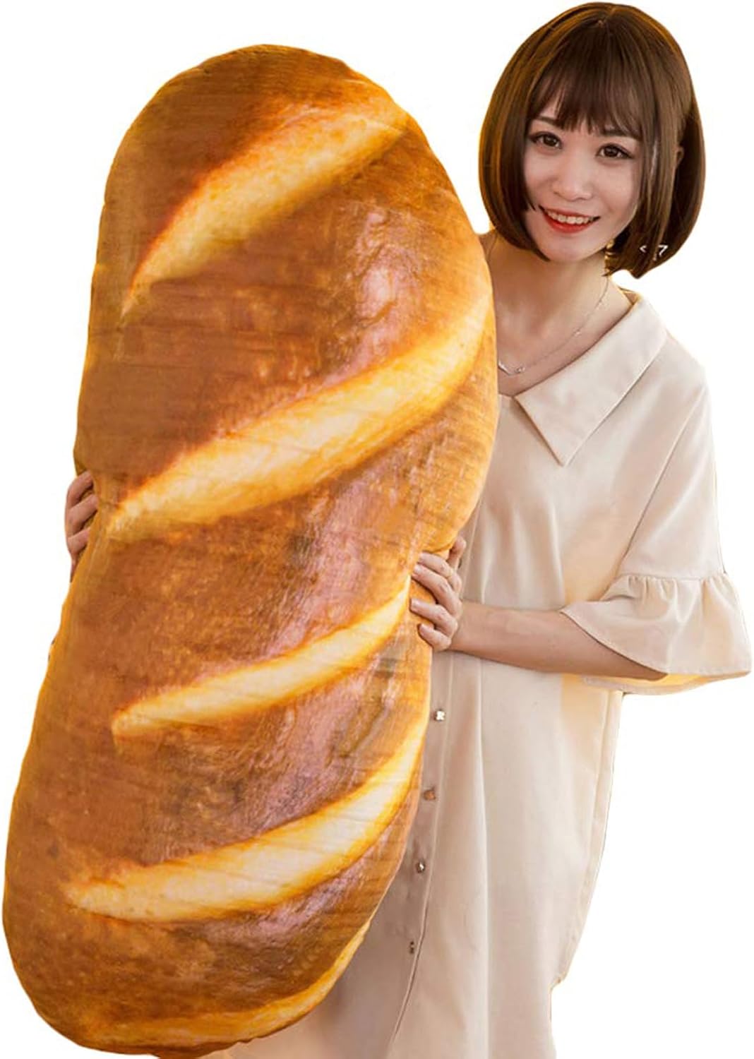 BFS3D Simulation Bread Shape Plush Pillow Home Decor