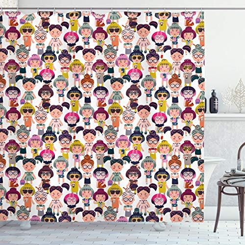 GIRL FRIENDLY SHOWER CURTAIN