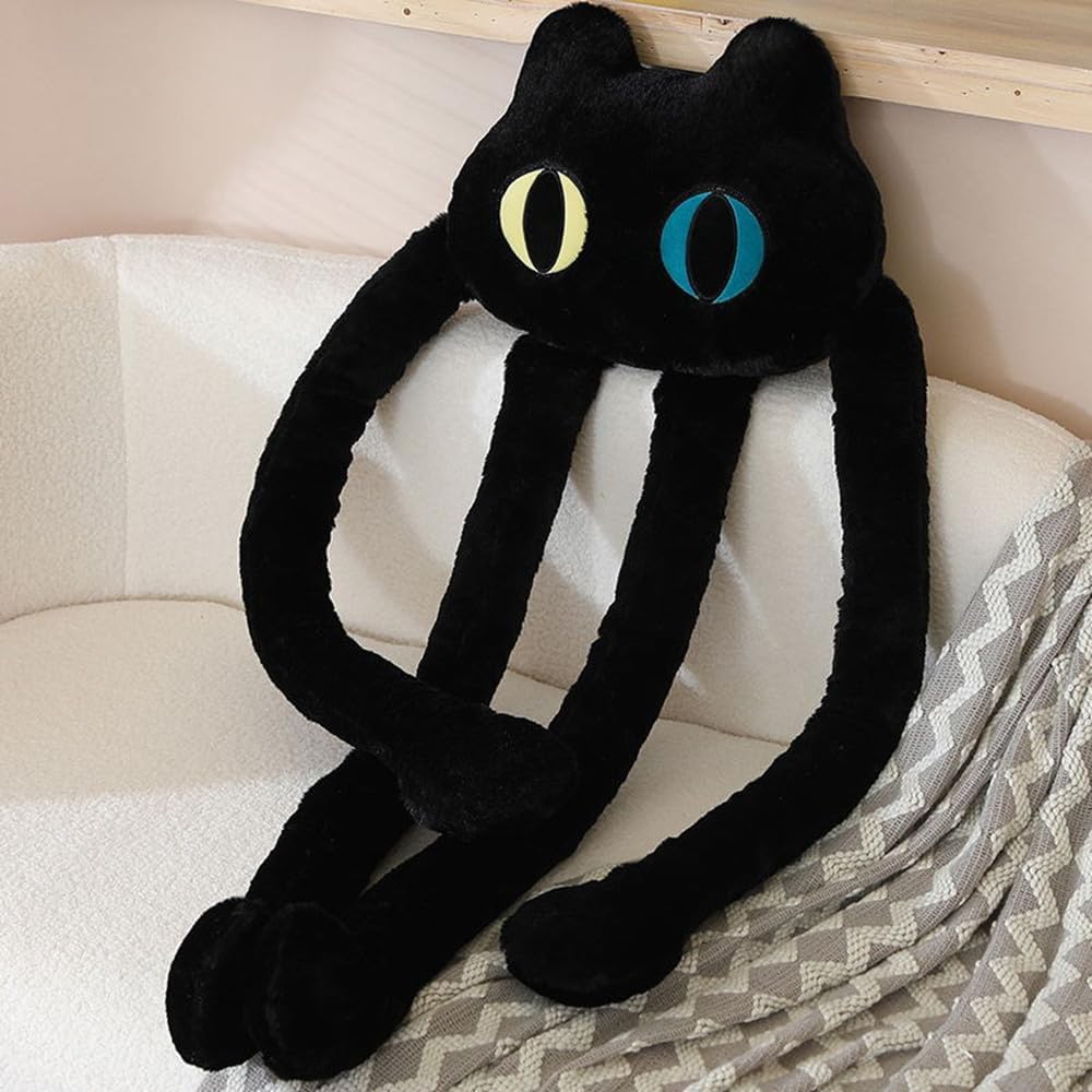 Comfortable Soft GracesDawn Long Cat Plush Pillow for Kids Adults