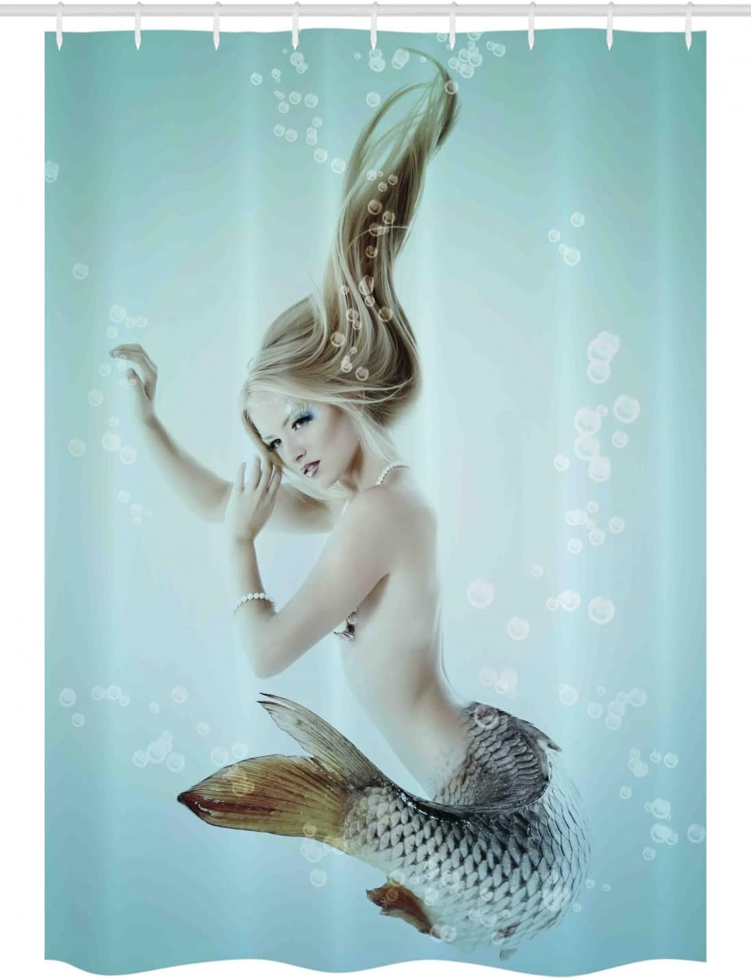 Ambesonne Mermaid Stall shower curtain