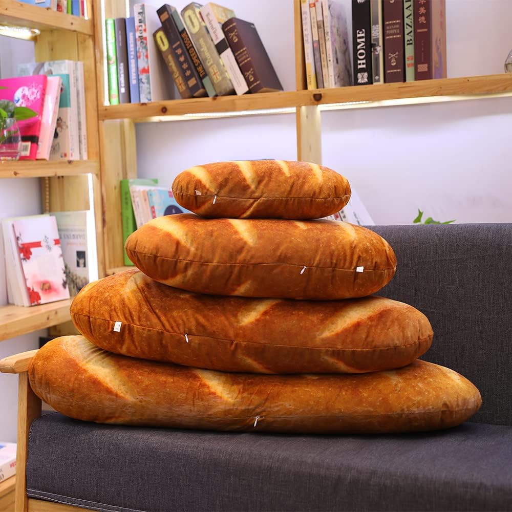 BFS3D Simulation Bread Shape Plush Pillow Home Decor