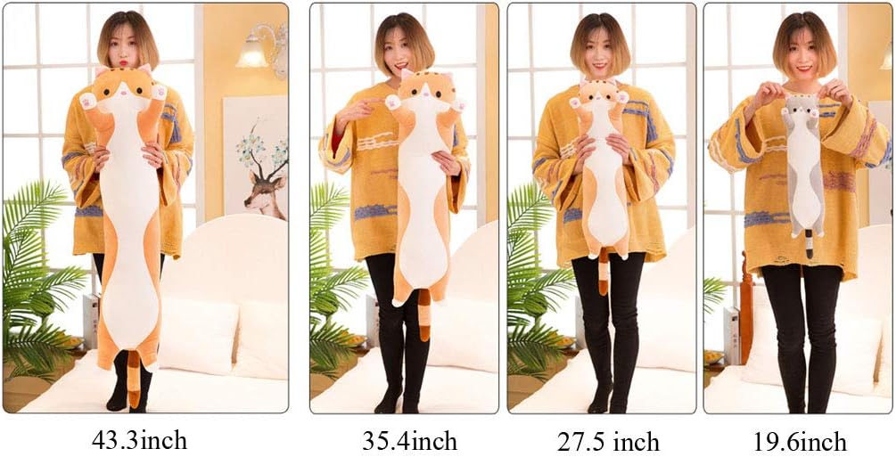 123Arts Cat Soft Plush Pillow for Kids