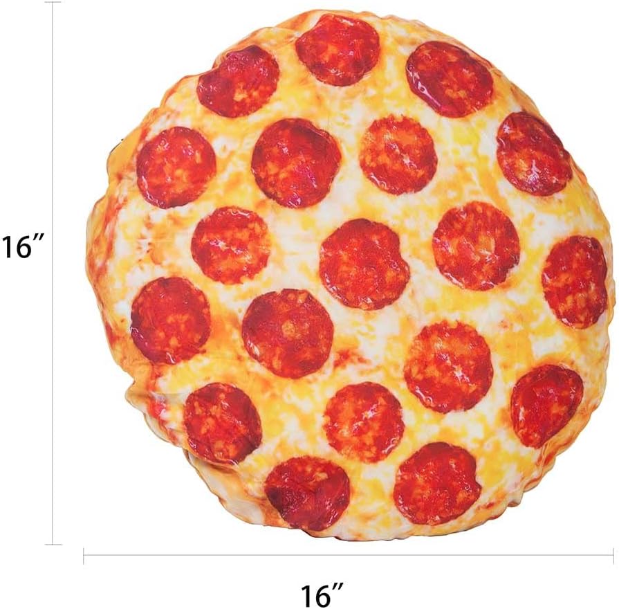 Pizza-Shaped Plush Pillow for Kids and Adults