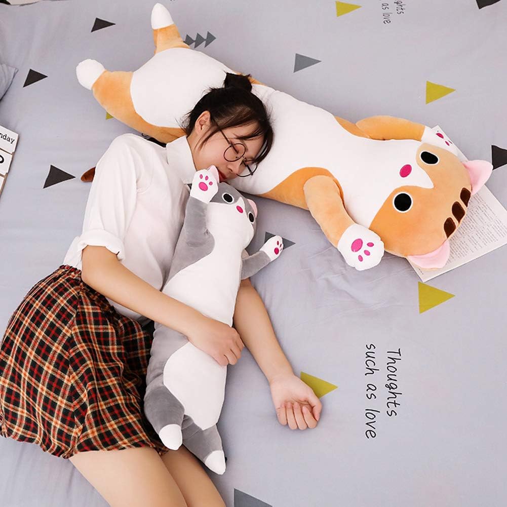 Cat Plush Hugging Pillow for Kids