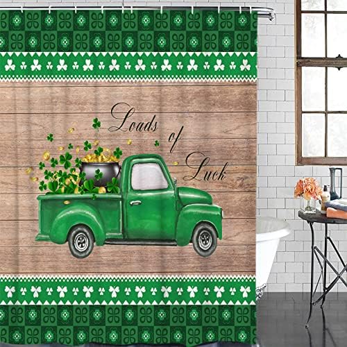 St Patricks Day Shamrock Showers Rustic Grain