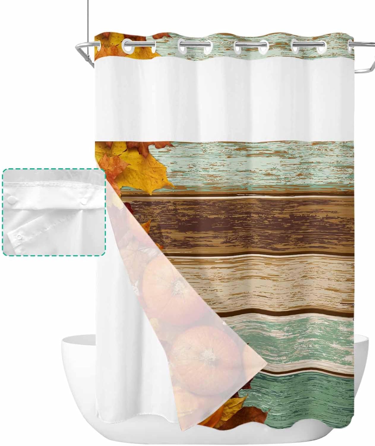 LUXURY BATH SHOWER CURTAIN