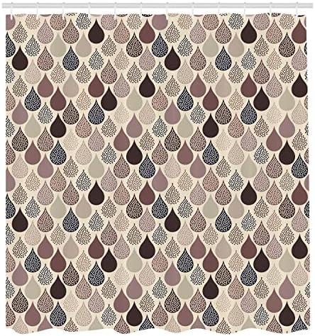Ambesonne Geometric shower curtain raindrops and leaf design exactly better-designed immediate
