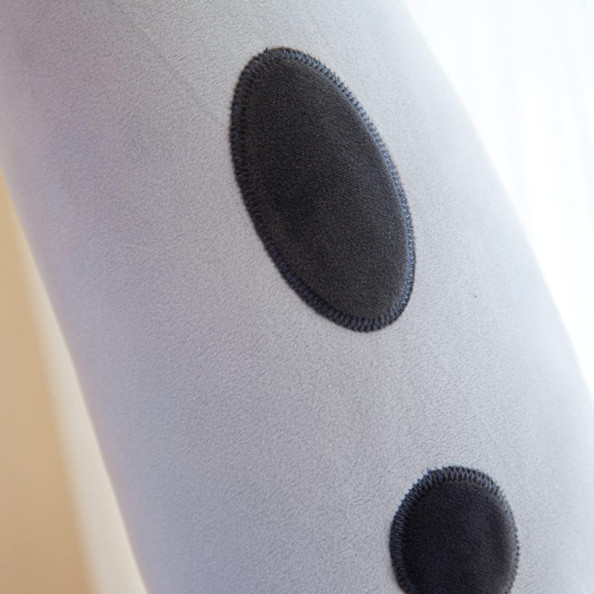 Long Gray Cat Plush Pillow for Sleep Cuddle and Relaxation