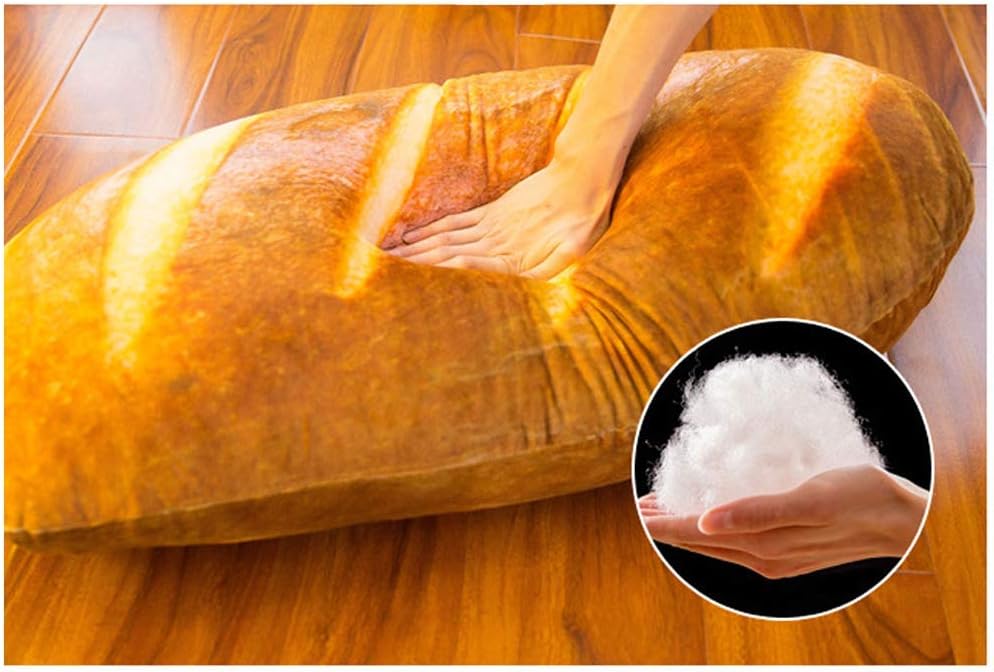 BFS3D Simulation Bread Shape Plush Pillow Home Decor