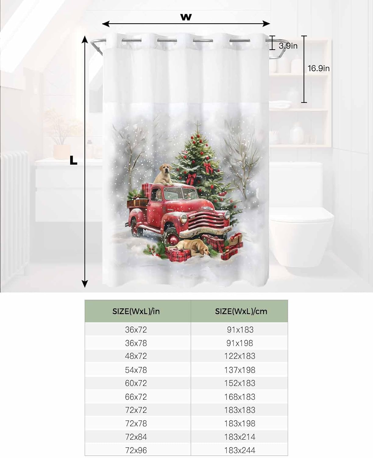 7296 Luxury Bath Showers with Waterproof Design