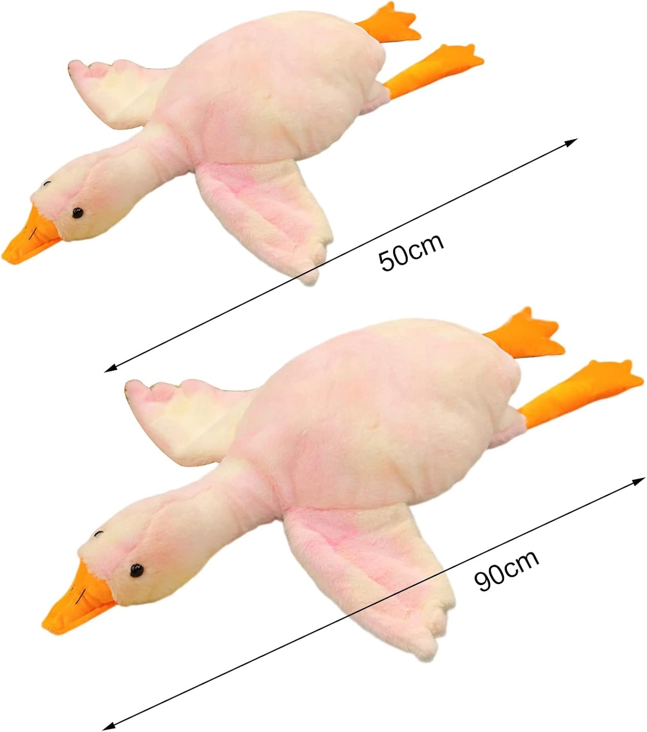 PERZOE 5090cm Giant Goose Plush Pillow Stuffed Animal Toy