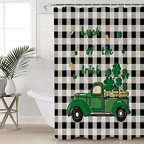 St Patricks Day Shower Curtain - Water Repellent Functional Bathroom Decor