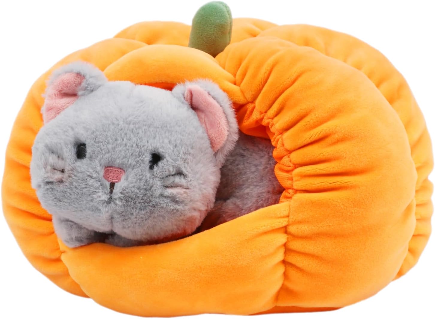 Funny Halloween Cat Pumpkin Playset
