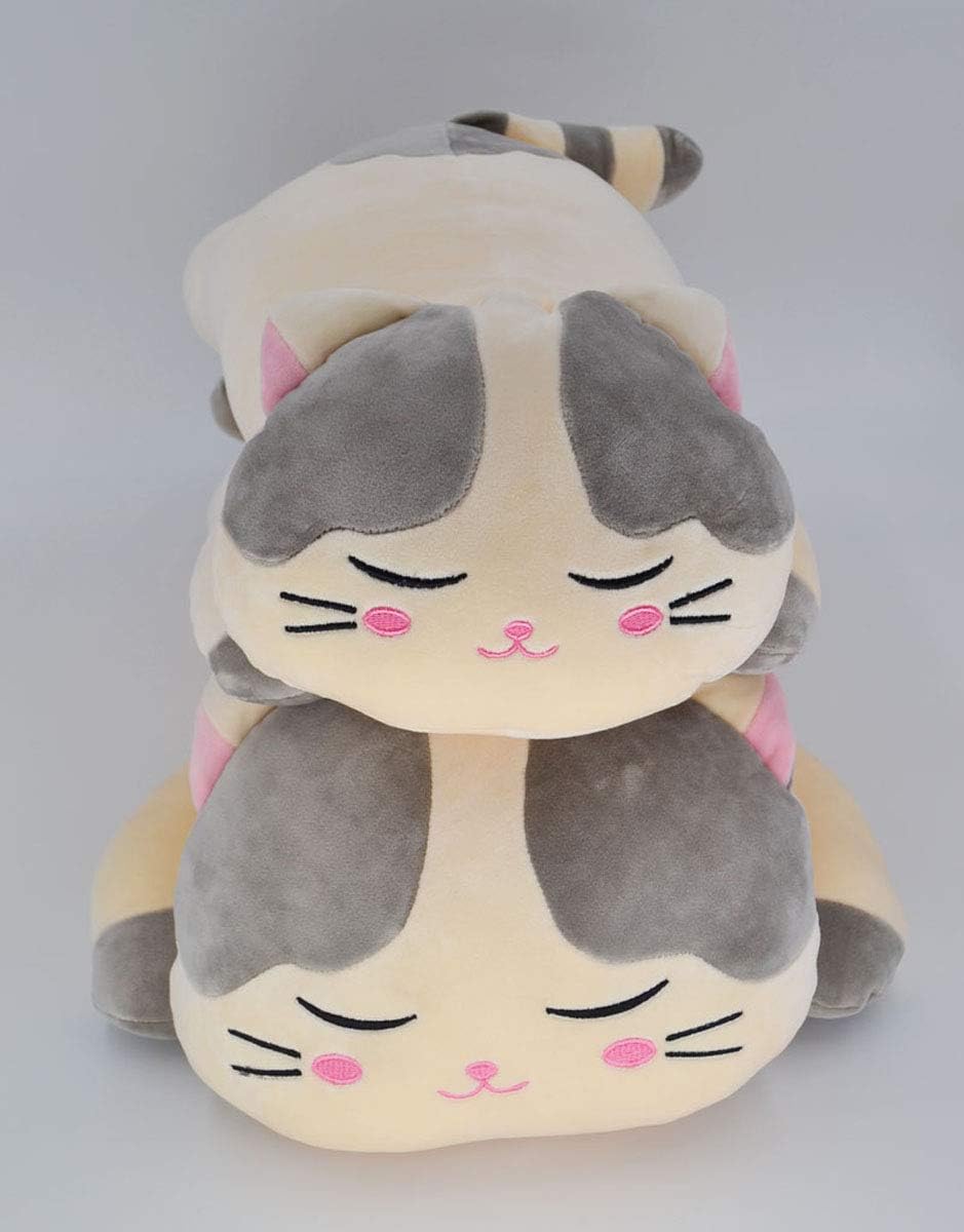 Mass Joy Big Hugging Plush Cat Pillow for Kids and Kittens