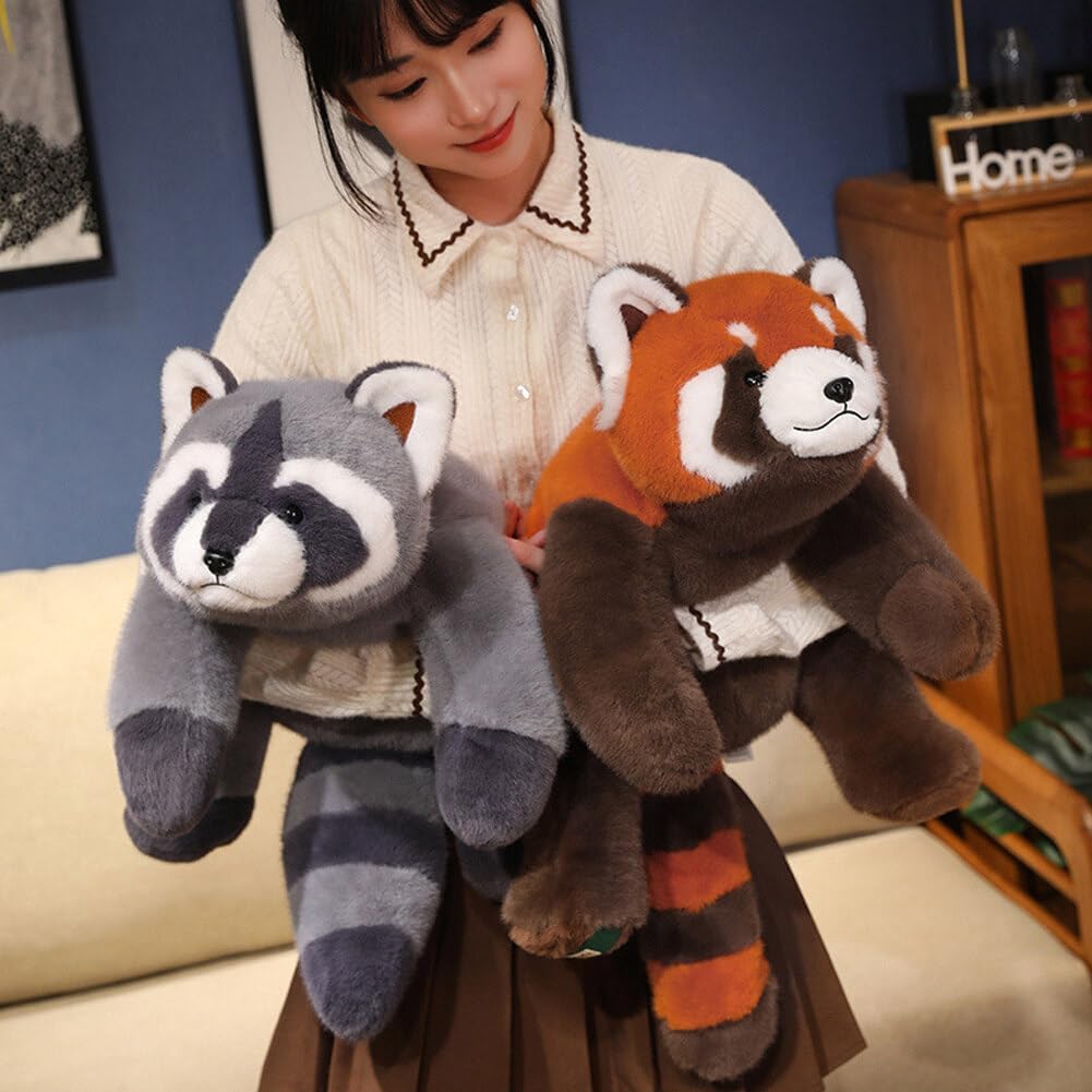 Relaxing Red Panda Plush Pillow for Kids and Adults