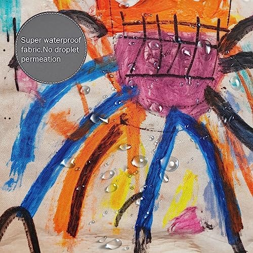 Over the Rainbow Crayon Octopus Bathroom Curtain Set