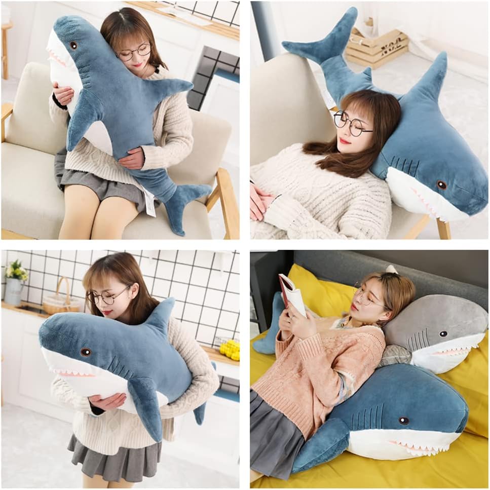 Giant Shark Plush Pillow - Soft Comfortable for Home Kids