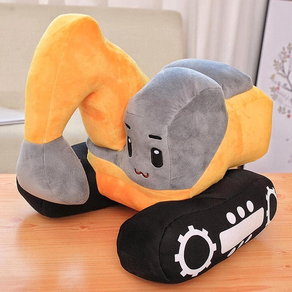 Adorable 11-inch excavator stuffed toy for kids