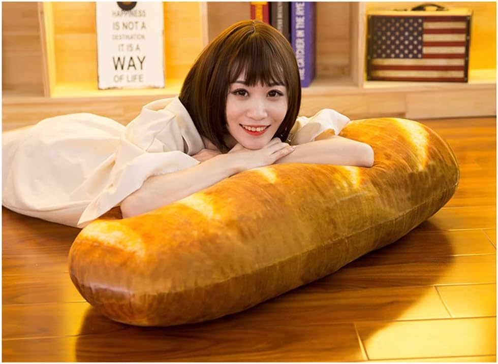 BFS3D Simulation Bread Shape Plush Pillow Home Decor