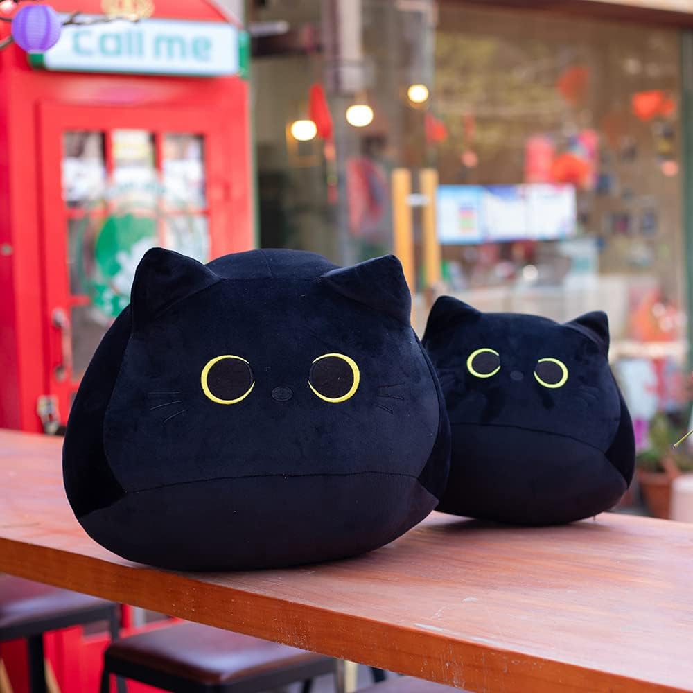 SecretCastle Black Cat Plush Pillow 40cm