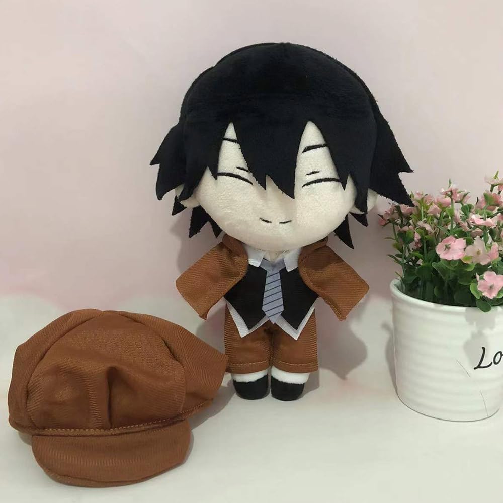 JCvCX Brown Hair Boy Plush Pillow