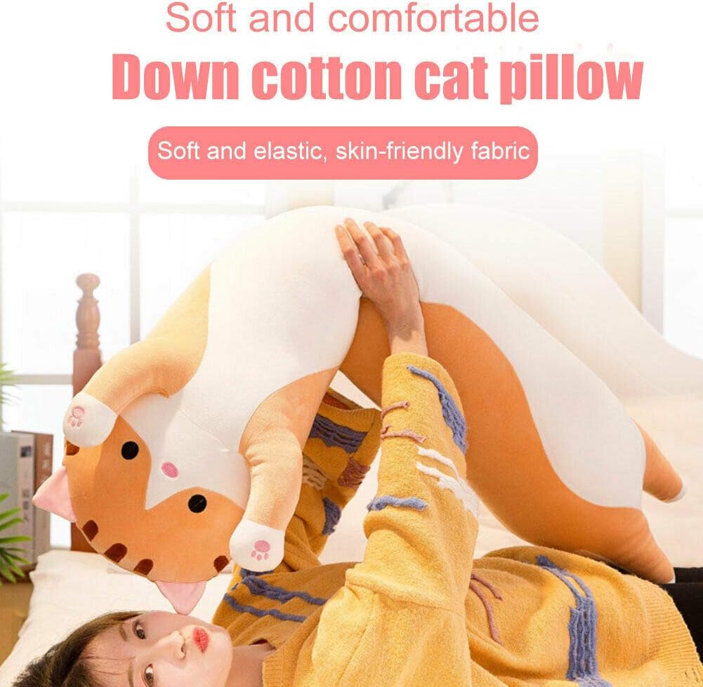 WUYU Cuddling Cat Pillow