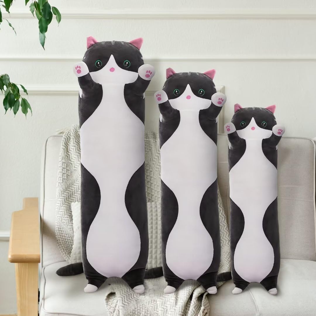 Perfect Cuddle Cat Plush Pillow for Kids Adults Soft and Cozy