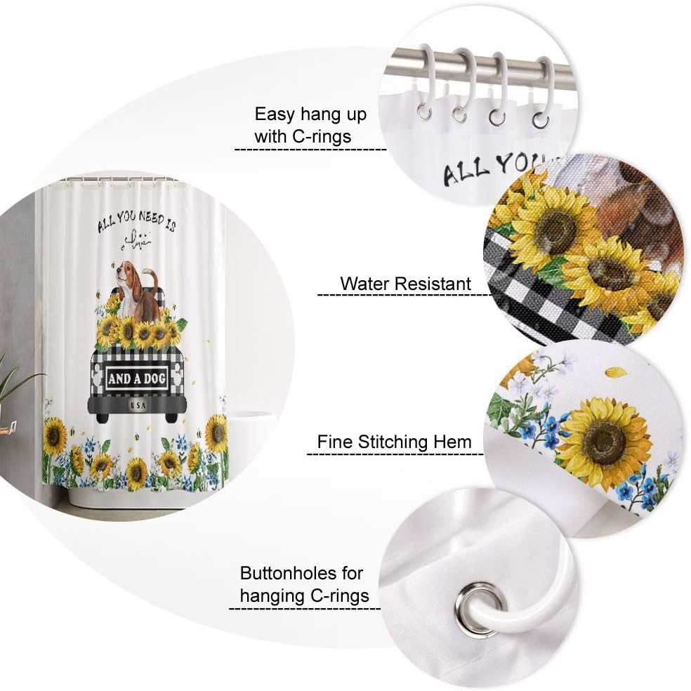 Order Now Buffercheck Plaid Turck waterproof astonishing bathroom cheerup 66x72