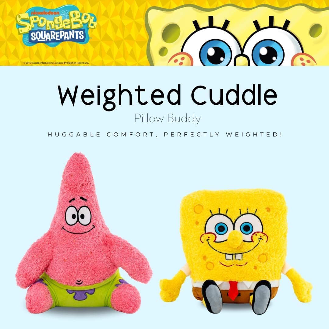 Franco Calm SpongeBob SquarePants Weighted Cuddle Pillow 1
