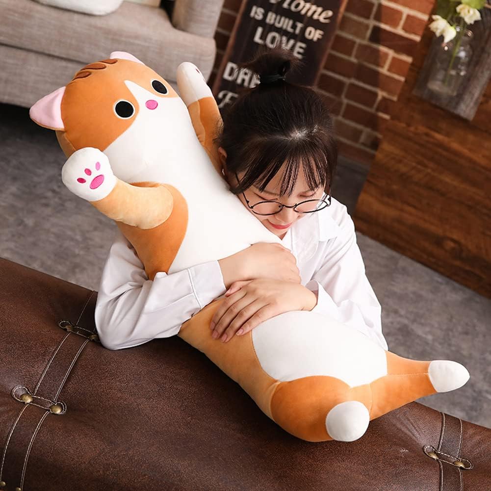 Cat Plush Hugging Pillow for Kids