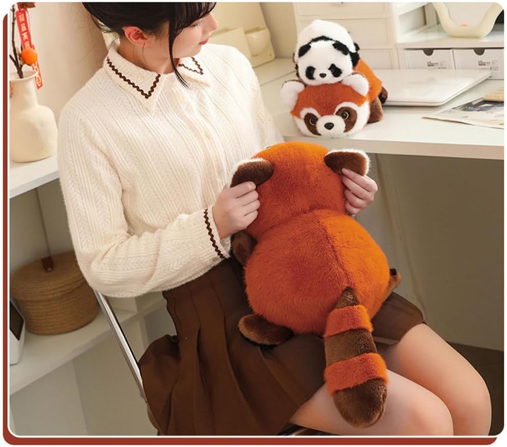 INSTITIZER 2 in 1 Plush Red Panda Pillow Toy