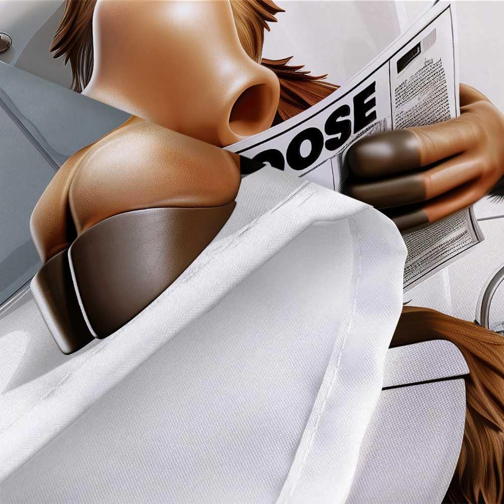 JAWO Funny Moose Bring Some Cheery Laughter to Your Bathroom