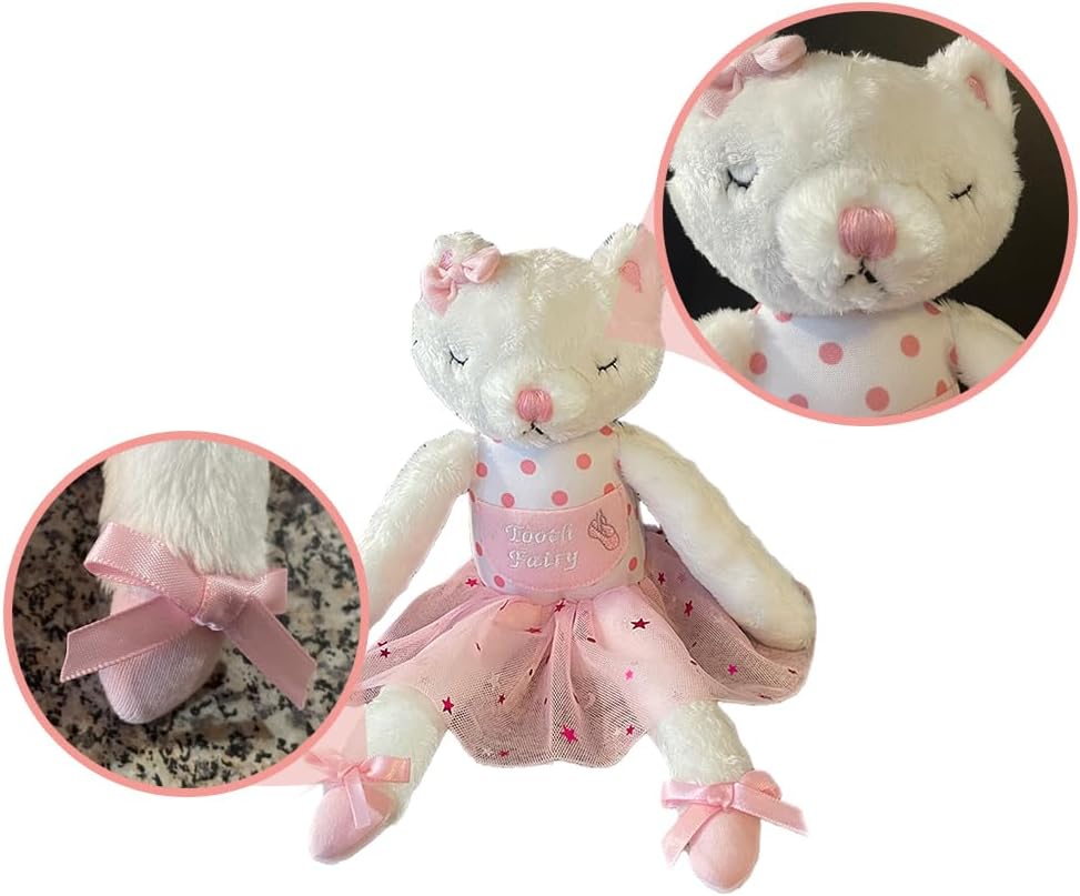 Caterina the Cat Ballerina Tooth Fairy Pillow for Girls