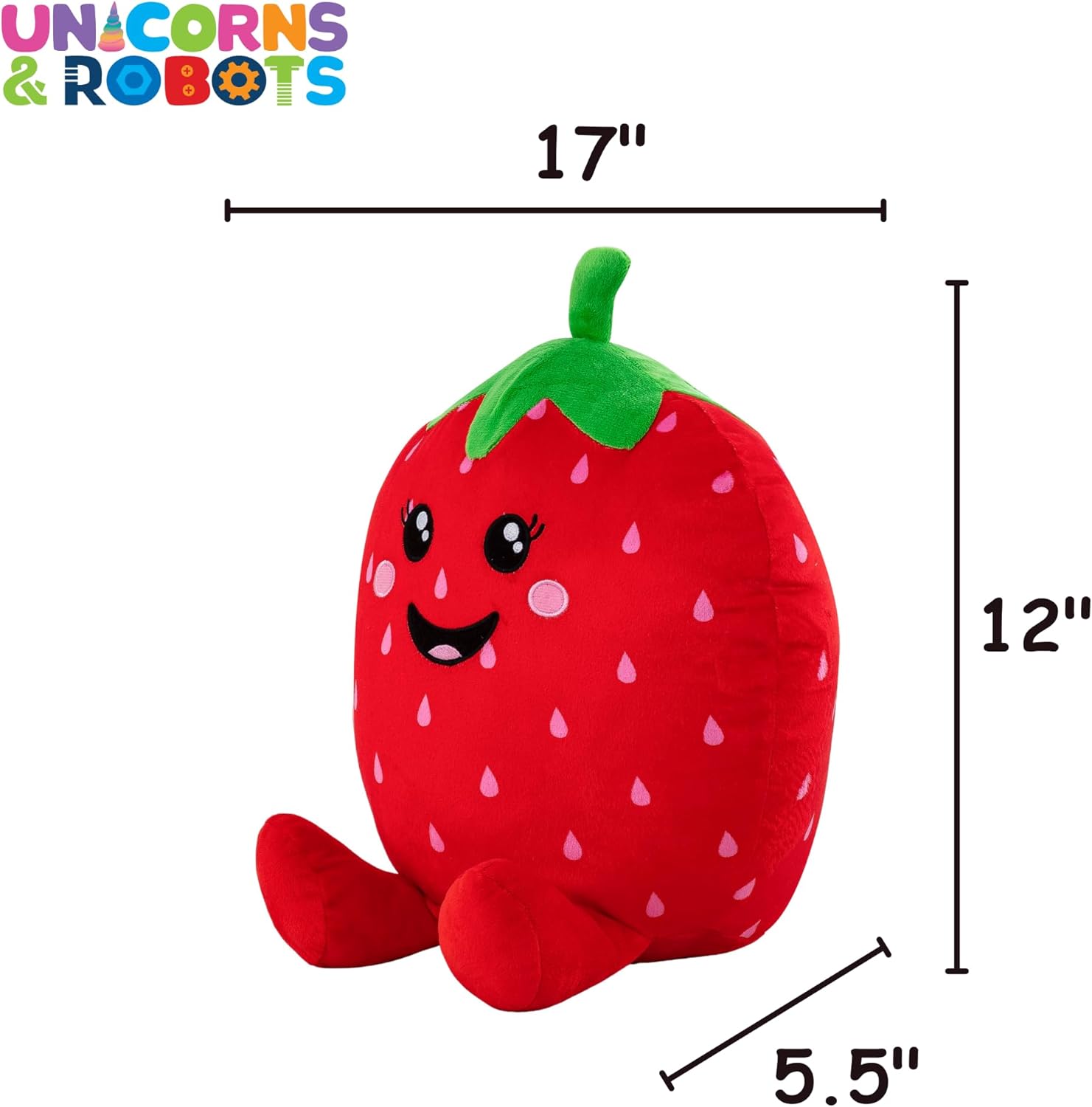 Strawberry Scented Plush Pillow Cozy Fun for Kids