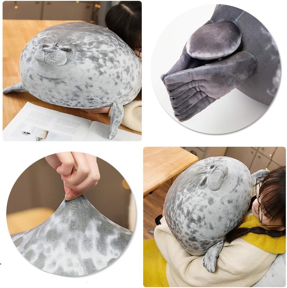 Eaasok Chubby Seal Pillow Soft Plush Animal Toy 176 Inch