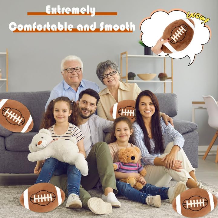 soft 12-inch football plush pillows for adults and kids