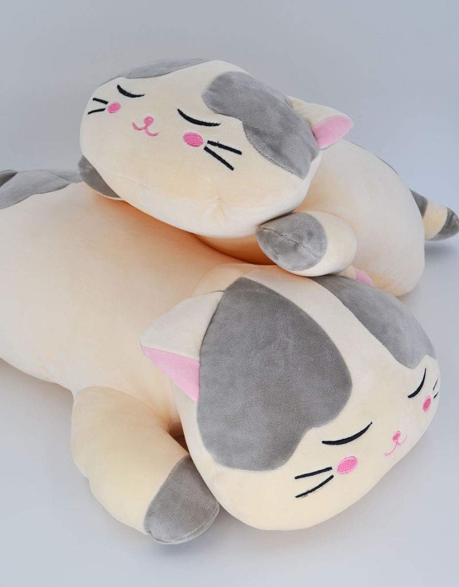 Mass Joy Big Hugging Plush Cat Pillow for Kids and Kittens