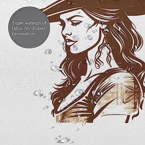 Cowboy Girl Shower Curtain Set