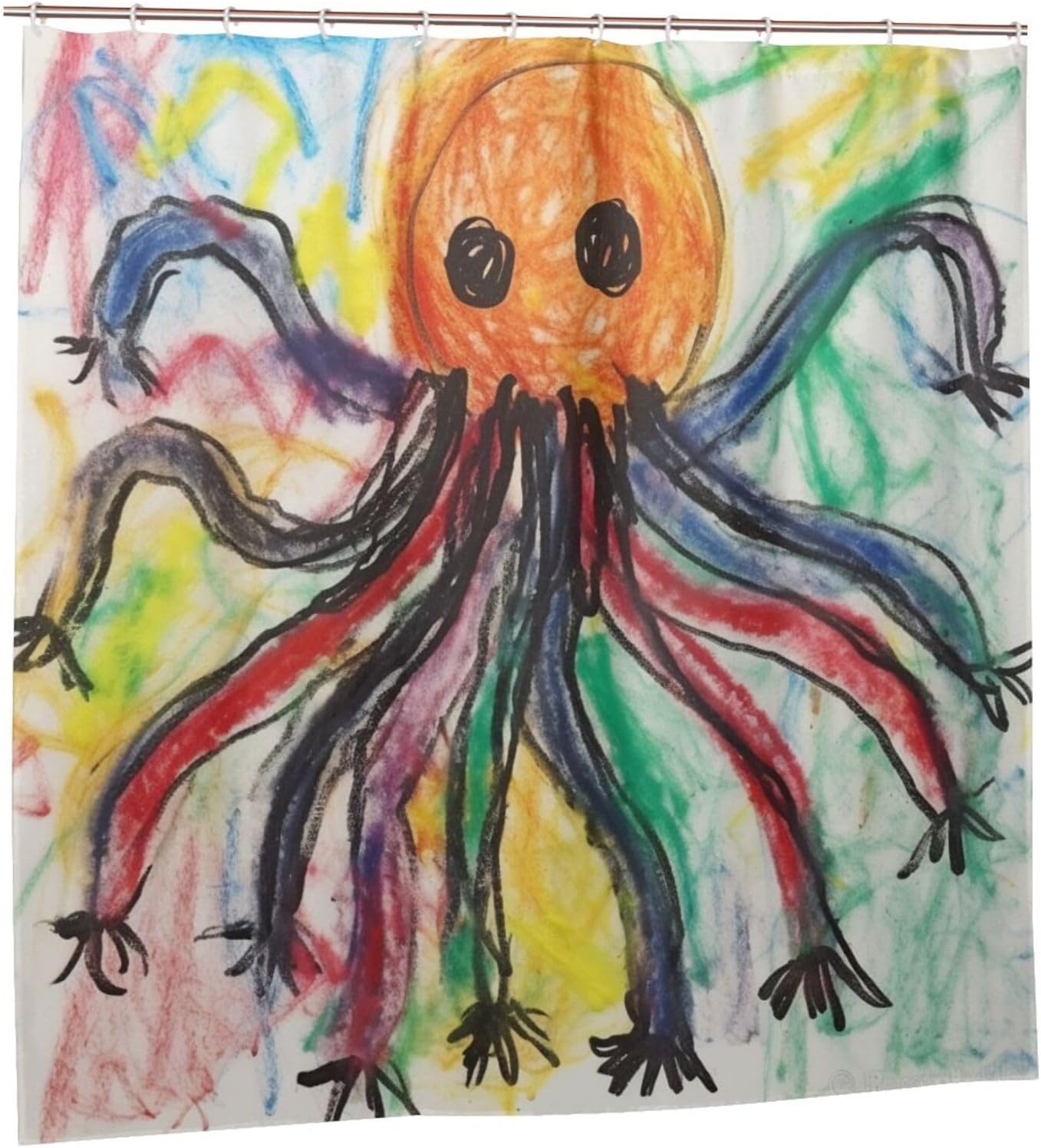 Octopus Shower Curtain - Modern Minimalist Bathroom Design
