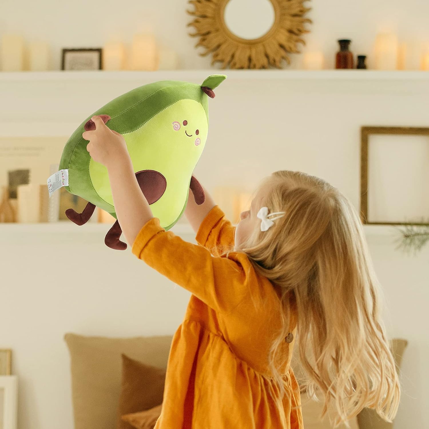 Niuniu Daddy 173 Avocado Plush Pillow for Kids