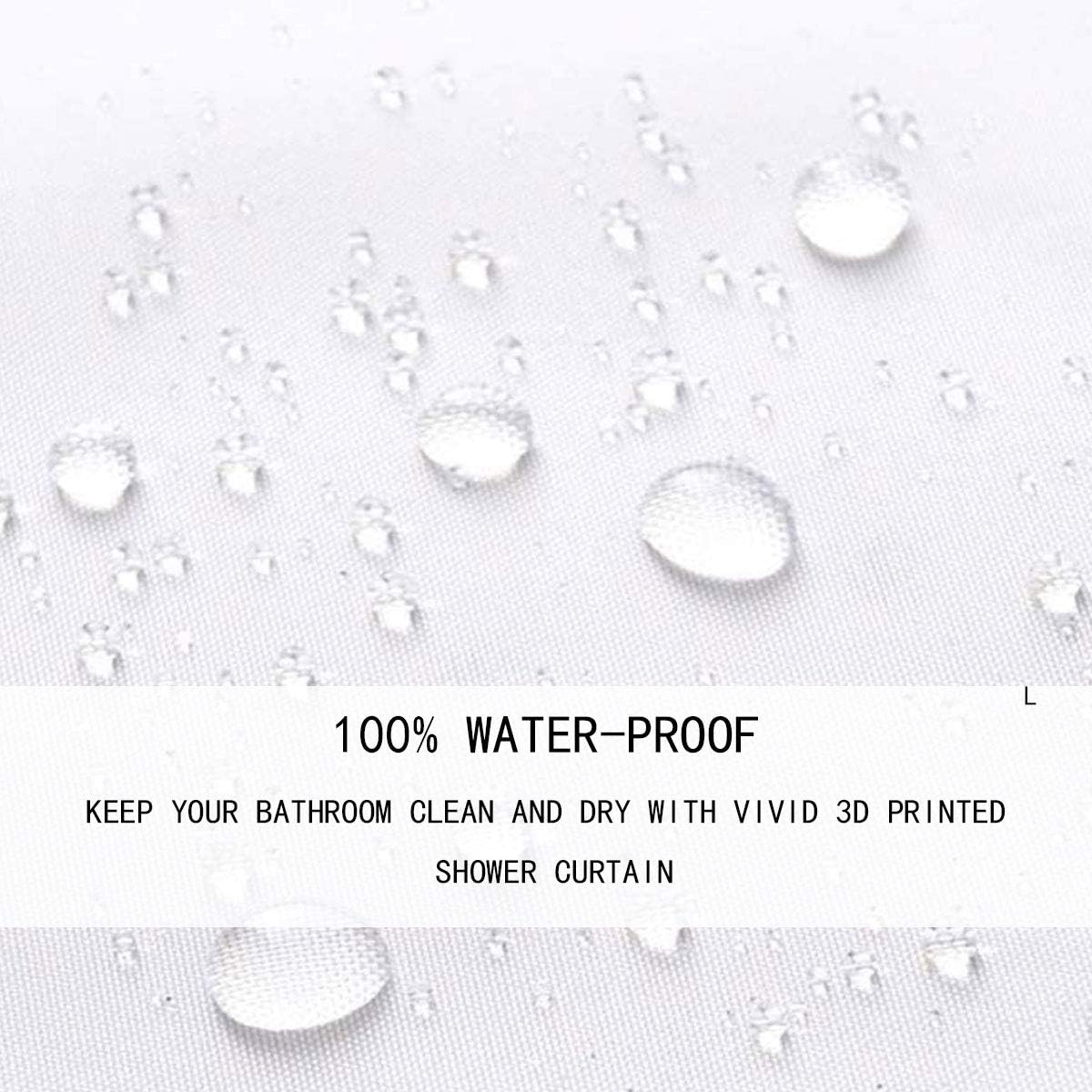 Erosebirdal Eco-Infused Yoga Shower Curtain Set - 72x72 inch